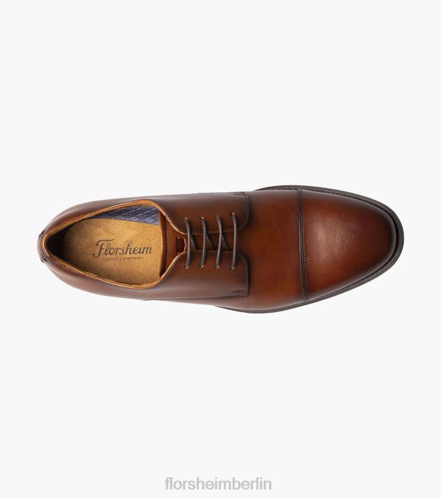 D280158 Cognac Schuhwerk Männer Florsheim Santucci Cap Toe Oxford