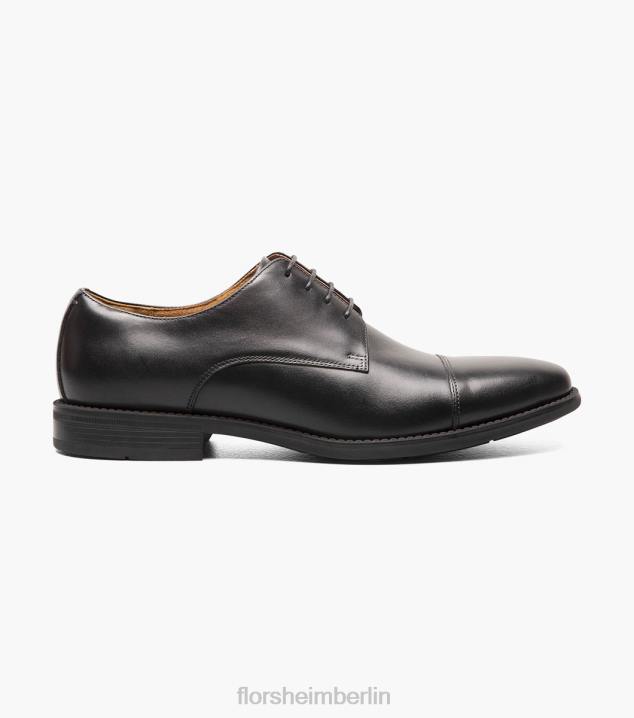 D280159 Schwarz Schuhwerk Männer Florsheim Santucci Cap Toe Oxford