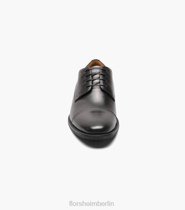 D280159 Schwarz Schuhwerk Männer Florsheim Santucci Cap Toe Oxford