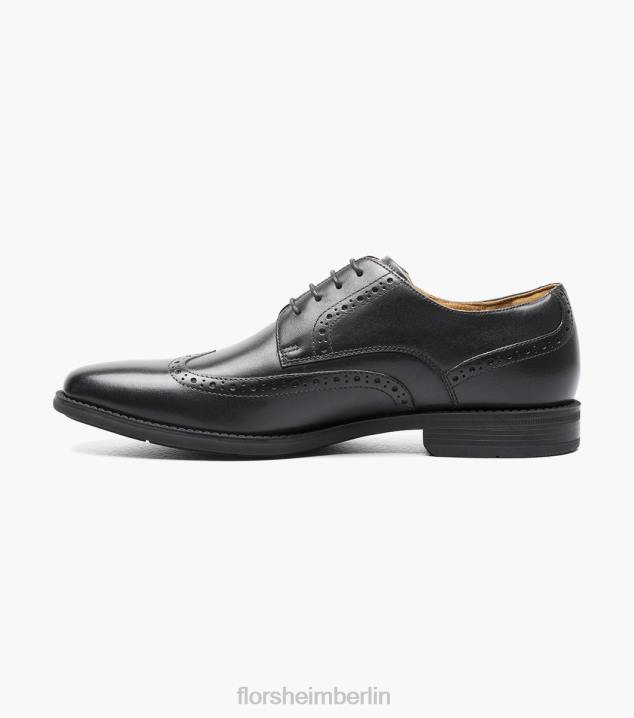 D280160 Schwarz Schuhwerk Männer Florsheim Santucci Wingtip Oxford
