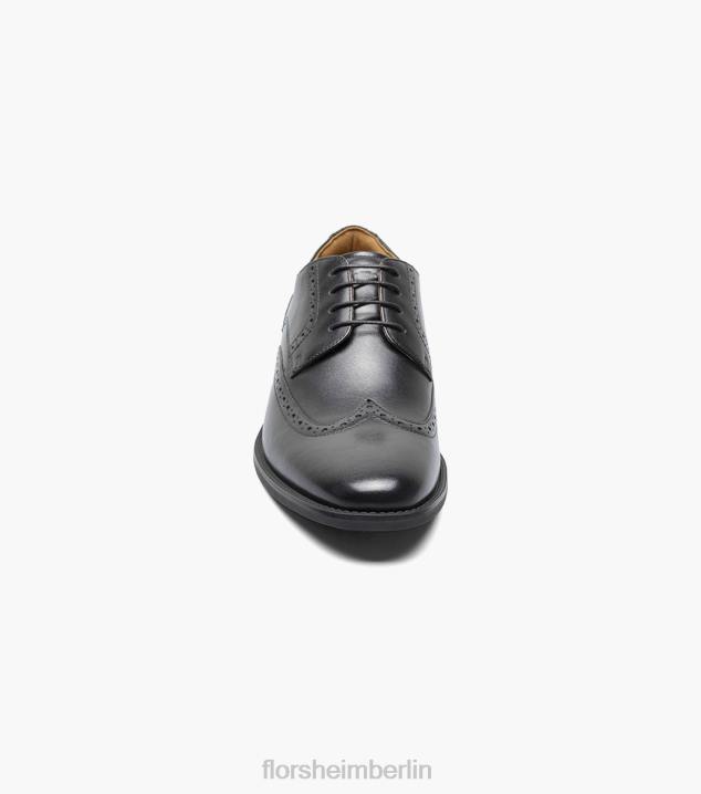 D280160 Schwarz Schuhwerk Männer Florsheim Santucci Wingtip Oxford