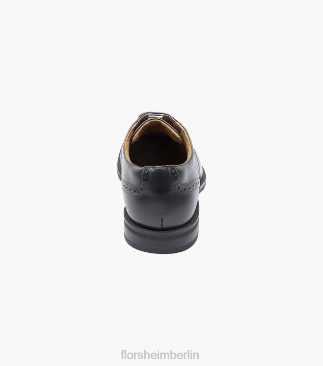 D280160 Schwarz Schuhwerk Männer Florsheim Santucci Wingtip Oxford