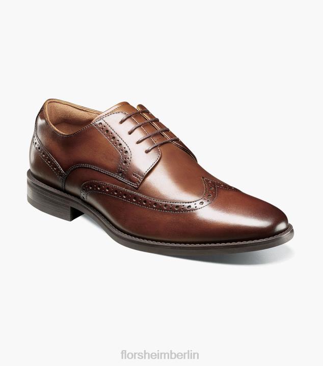 D280161 Cognac Schuhwerk Männer Florsheim Santucci Wingtip Oxford