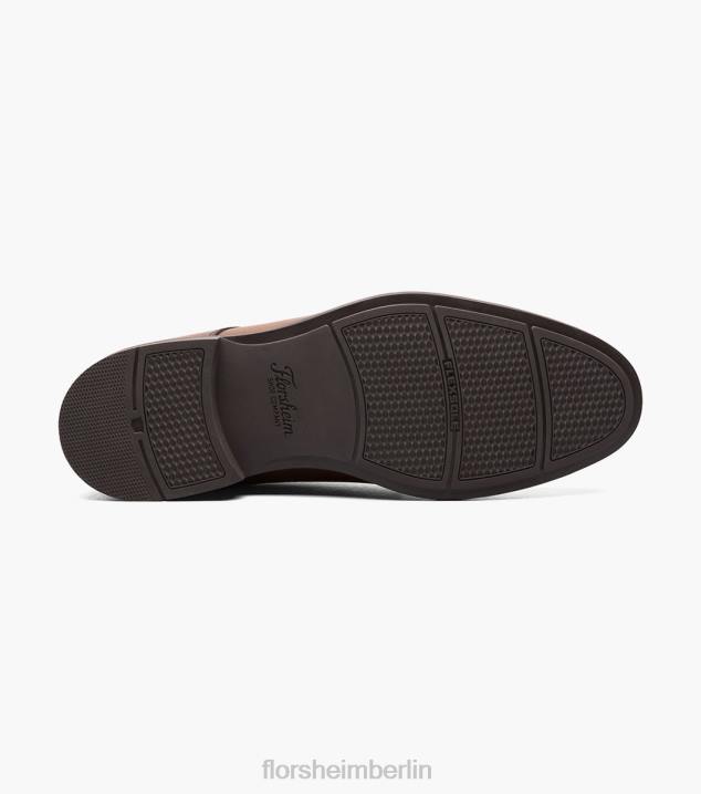 D280162 Cognac Schuhwerk Männer Florsheim Santucci Oxford mit schlichter Zehenpartie
