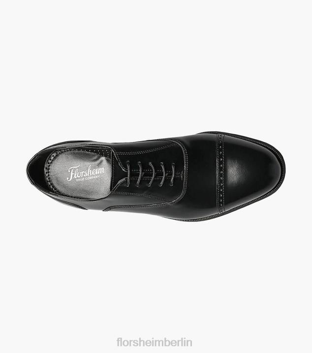 D280168 Schwarz Schuhwerk Männer Florsheim Lexington Cap Toe Oxford