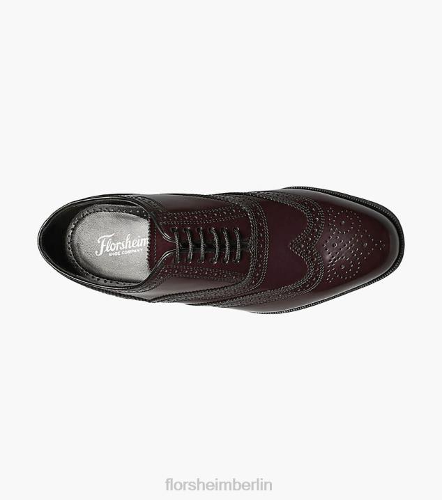 D280170 Burgund Schuhwerk Männer Florsheim Lexington Wingtip Oxford