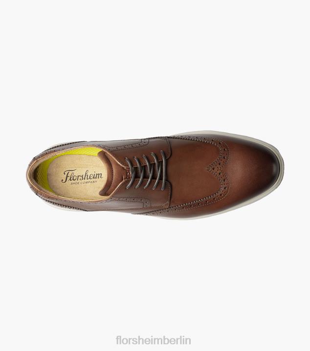 D280172 Cognac-Multi Schuhwerk Männer Florsheim Armaturenbrett Wingtip Oxford