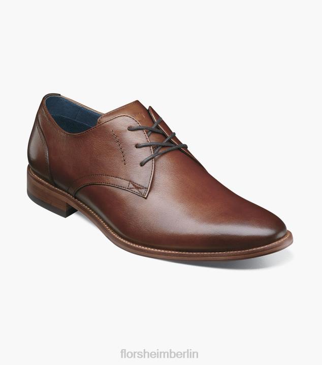 D280174 Cognac Schuhwerk Männer Florsheim Flex Plain Toe Oxford