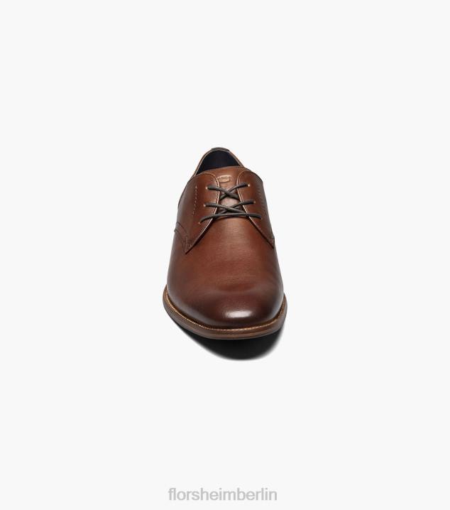 D280174 Cognac Schuhwerk Männer Florsheim Flex Plain Toe Oxford