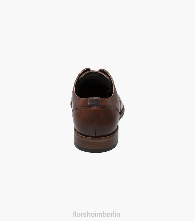 D280174 Cognac Schuhwerk Männer Florsheim Flex Plain Toe Oxford