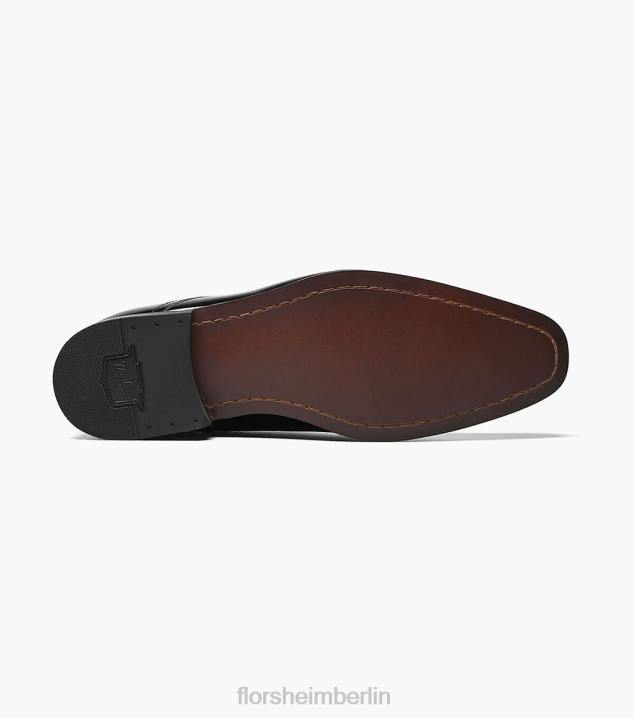 D280176 schwarzes Lackleder Schuhwerk Männer Florsheim Smoking-Oxford mit schlichter Zehenpartie