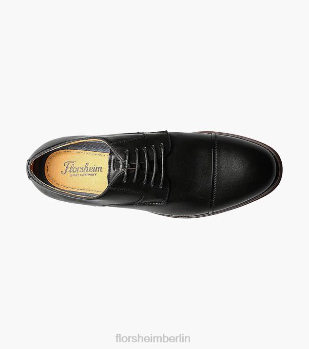 D280185 Schwarz Schuhwerk Männer Florsheim Blaze Cap Toe Oxford