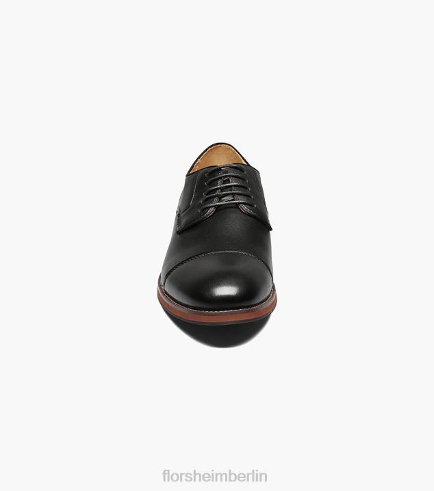D280185 Schwarz Schuhwerk Männer Florsheim Blaze Cap Toe Oxford