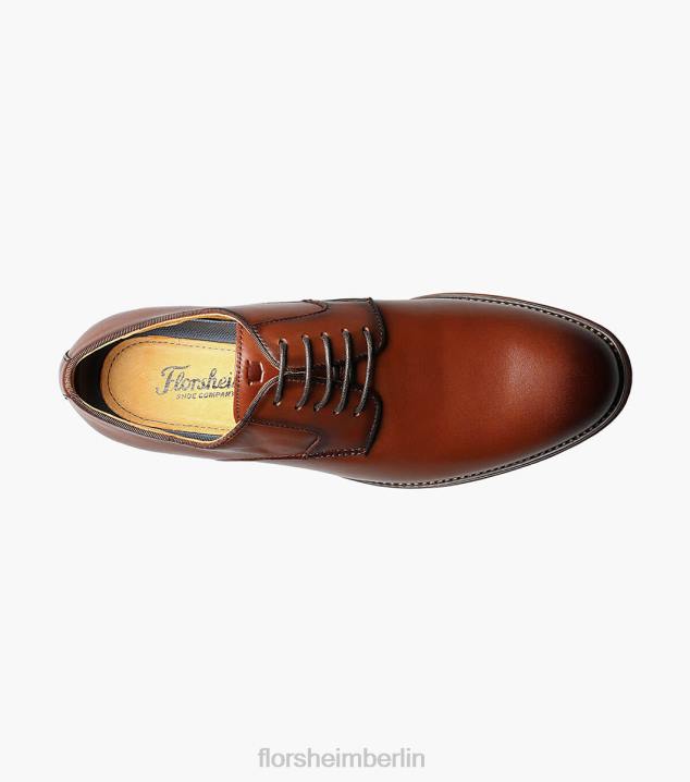 D280187 Cognac Schuhwerk Männer Florsheim Blaze Plain Toe Oxford