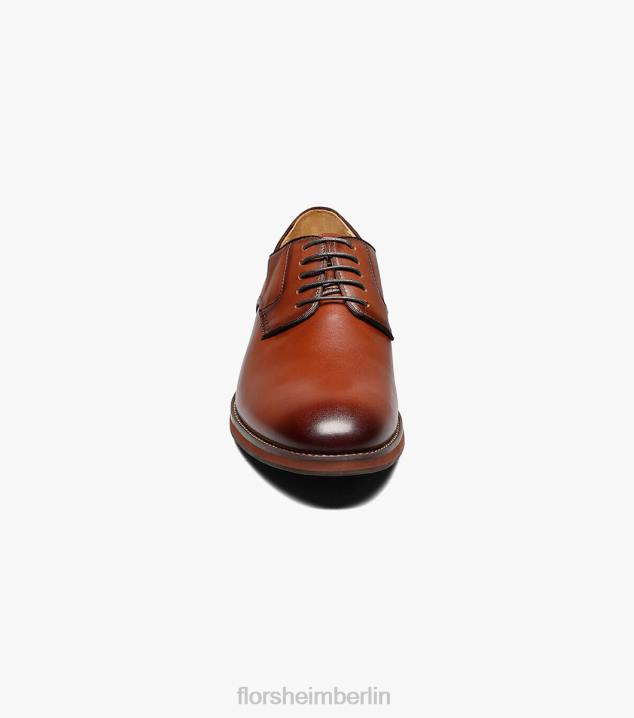 D280187 Cognac Schuhwerk Männer Florsheim Blaze Plain Toe Oxford