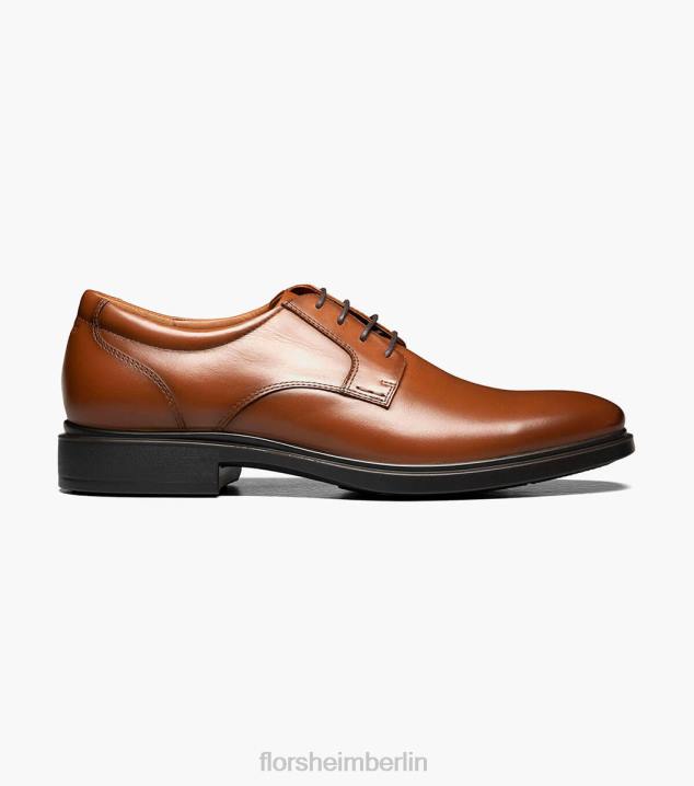 D280192 Cognac Schuhwerk Männer Florsheim Vorhersage wasserdichter Oxford mit schlichter Zehenpartie