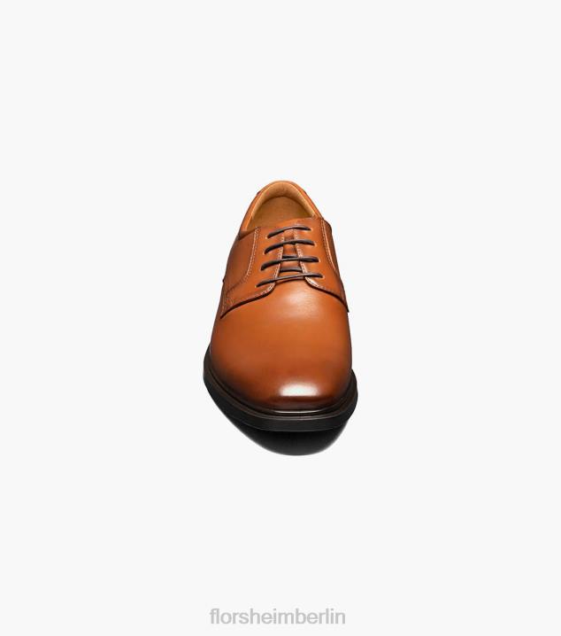 D280192 Cognac Schuhwerk Männer Florsheim Vorhersage wasserdichter Oxford mit schlichter Zehenpartie