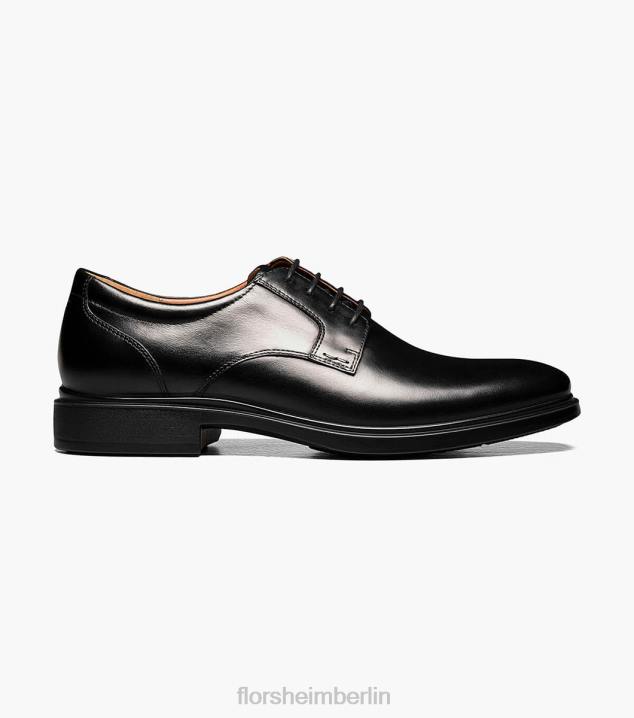 D280193 Schwarz Schuhwerk Männer Florsheim Vorhersage wasserdichter Oxford mit schlichter Zehenpartie
