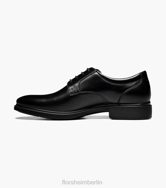D280193 Schwarz Schuhwerk Männer Florsheim Vorhersage wasserdichter Oxford mit schlichter Zehenpartie