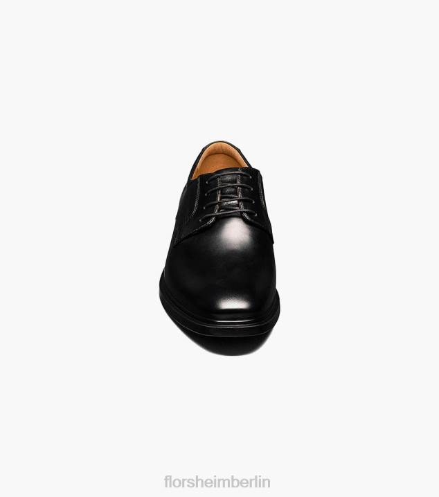 D280193 Schwarz Schuhwerk Männer Florsheim Vorhersage wasserdichter Oxford mit schlichter Zehenpartie