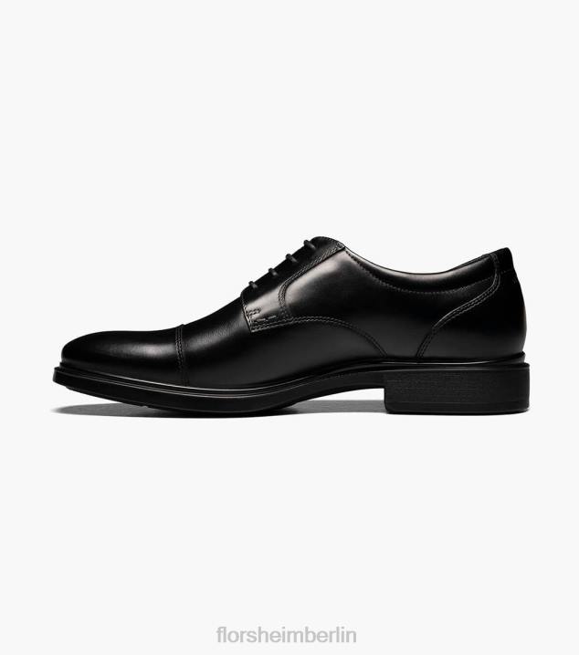 D280206 Schwarz Schuhwerk Männer Florsheim Prognose wasserdichter Cap Toe Oxford