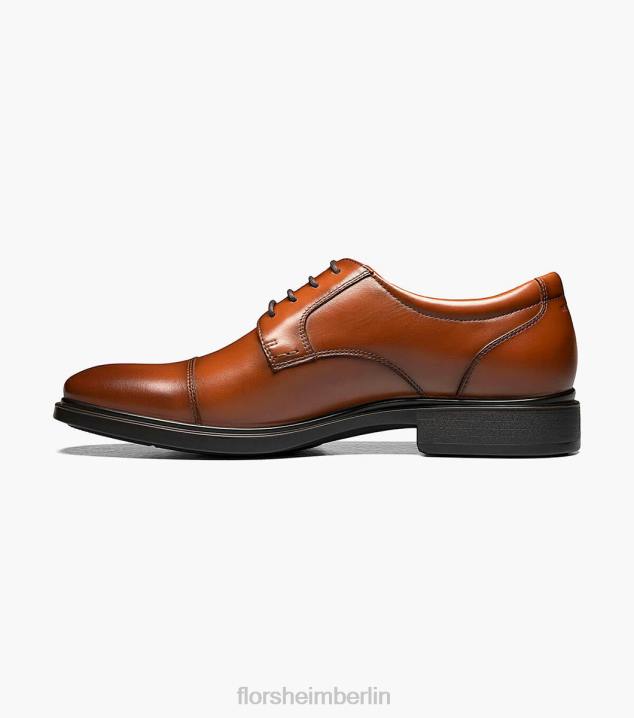 D280207 Cognac Schuhwerk Männer Florsheim Prognose wasserdichter Cap Toe Oxford