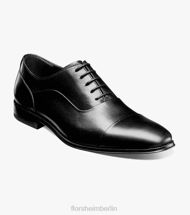 D280212 Schwarz Schuhwerk Männer Florsheim Jetson Cap Toe Oxford