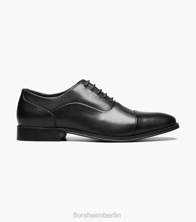D280212 Schwarz Schuhwerk Männer Florsheim Jetson Cap Toe Oxford