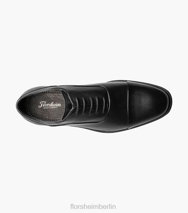D280212 Schwarz Schuhwerk Männer Florsheim Jetson Cap Toe Oxford