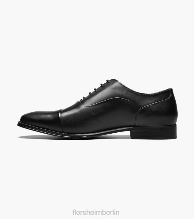 D280212 Schwarz Schuhwerk Männer Florsheim Jetson Cap Toe Oxford