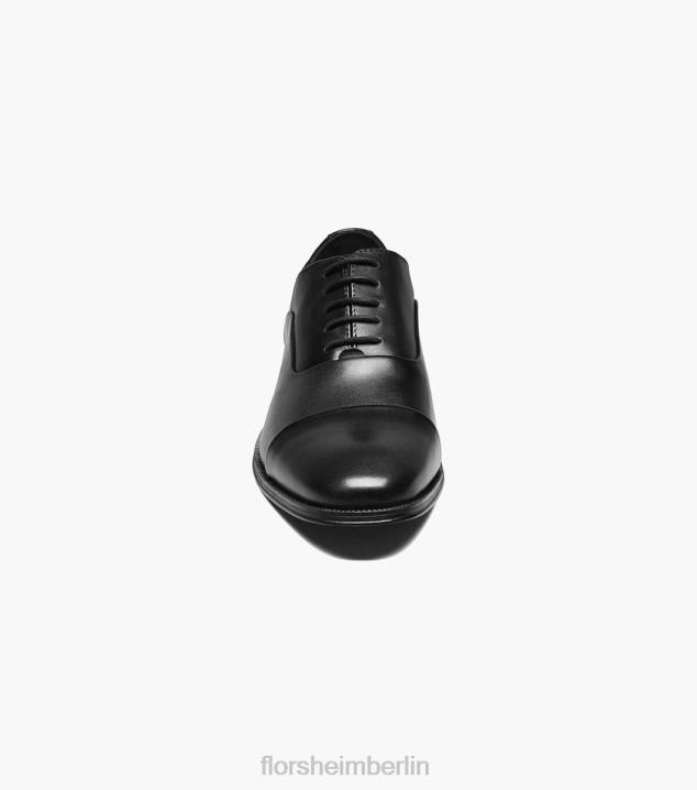 D280212 Schwarz Schuhwerk Männer Florsheim Jetson Cap Toe Oxford