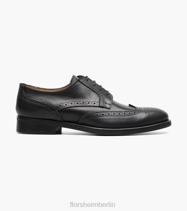 D280215 Schwarz Schuhwerk Männer Florsheim Russell Wingtip Perf Oxford