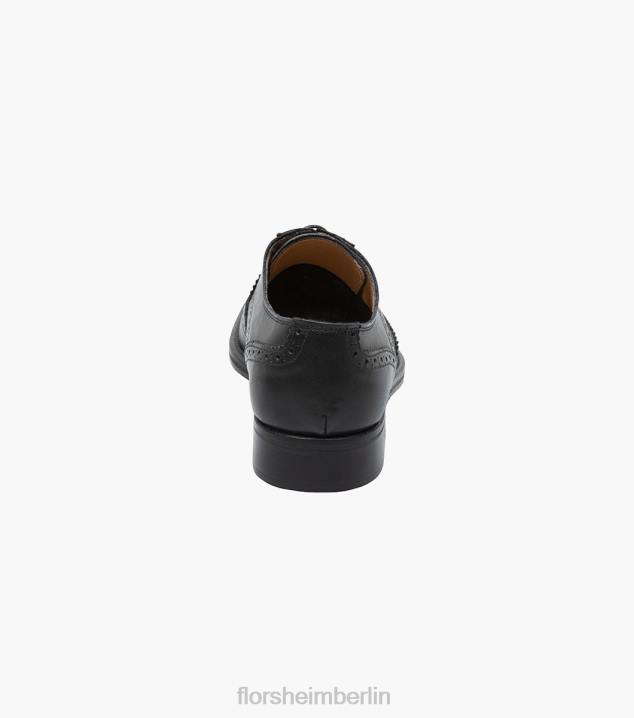 D280215 Schwarz Schuhwerk Männer Florsheim Russell Wingtip Perf Oxford