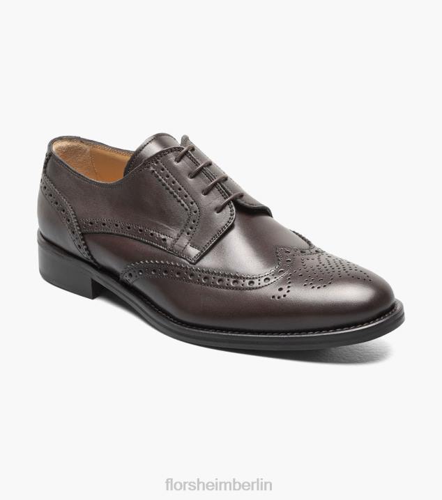 D280216 dunkelbraun Schuhwerk Männer Florsheim Russell Wingtip Perf Oxford