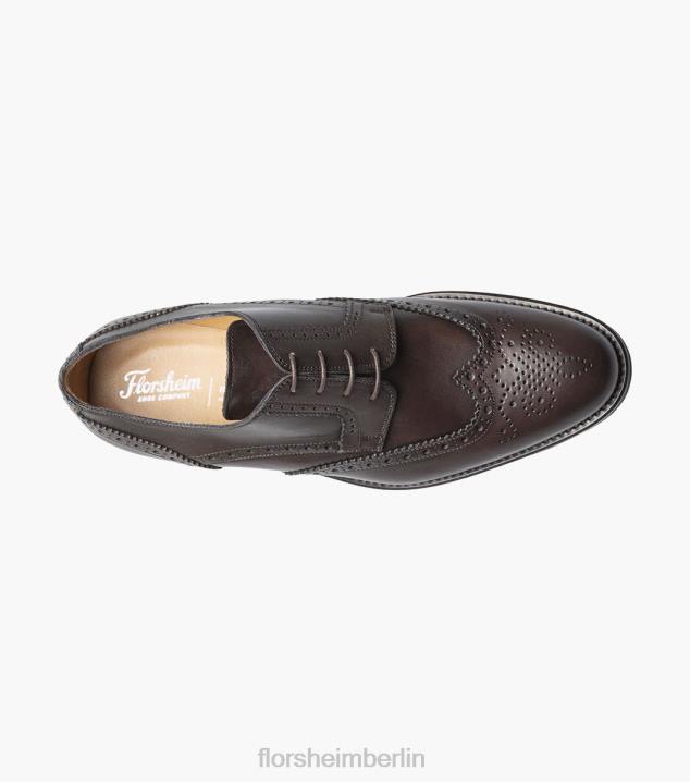 D280216 dunkelbraun Schuhwerk Männer Florsheim Russell Wingtip Perf Oxford