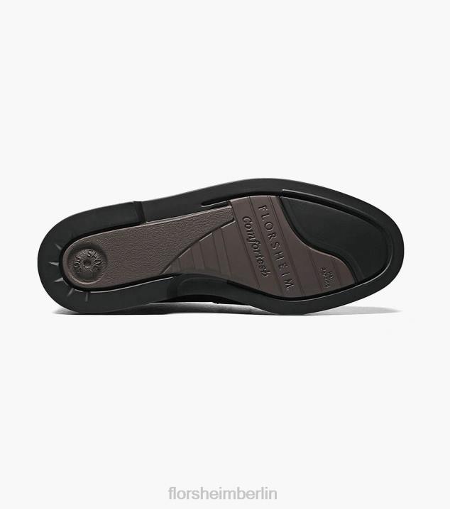 D280228 Schwarz Schuhwerk Männer Florsheim edler Oxford mit schlichter Zehenpartie