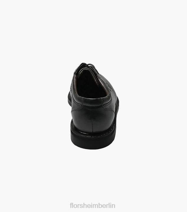 D280228 Schwarz Schuhwerk Männer Florsheim edler Oxford mit schlichter Zehenpartie