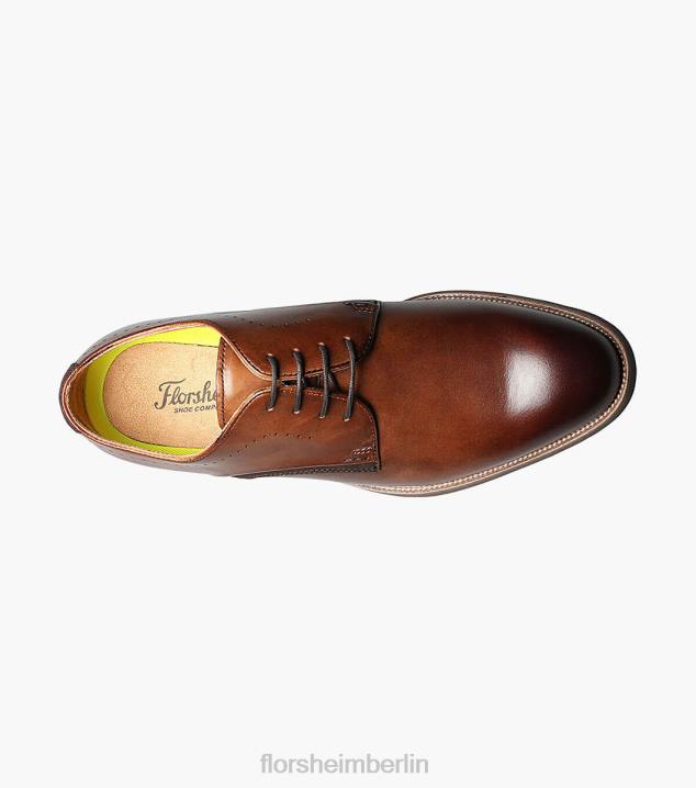 D280239 Cognac Schuhwerk Männer Florsheim Uptown Plain Toe Oxford