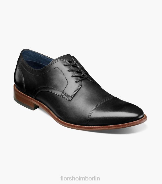 D280252 Schwarz Schuhwerk Männer Florsheim Flex Cap Toe Oxford