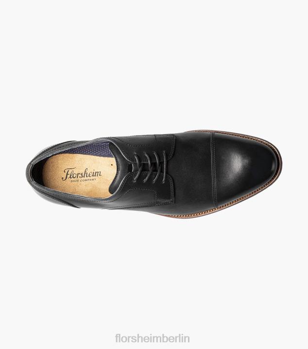 D280252 Schwarz Schuhwerk Männer Florsheim Flex Cap Toe Oxford