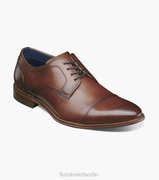D280253 Cognac Schuhwerk Männer Florsheim Flex Cap Toe Oxford