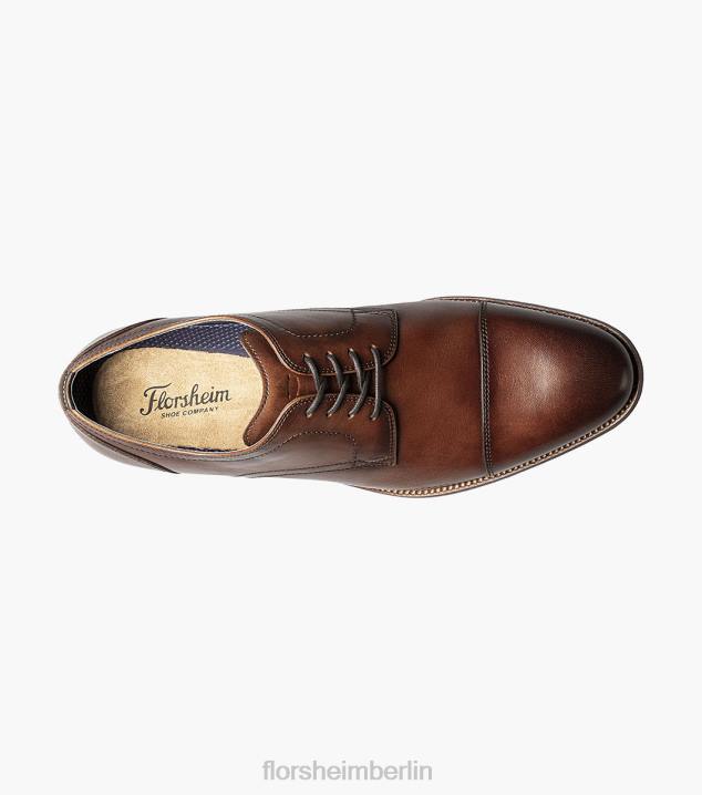 D280253 Cognac Schuhwerk Männer Florsheim Flex Cap Toe Oxford