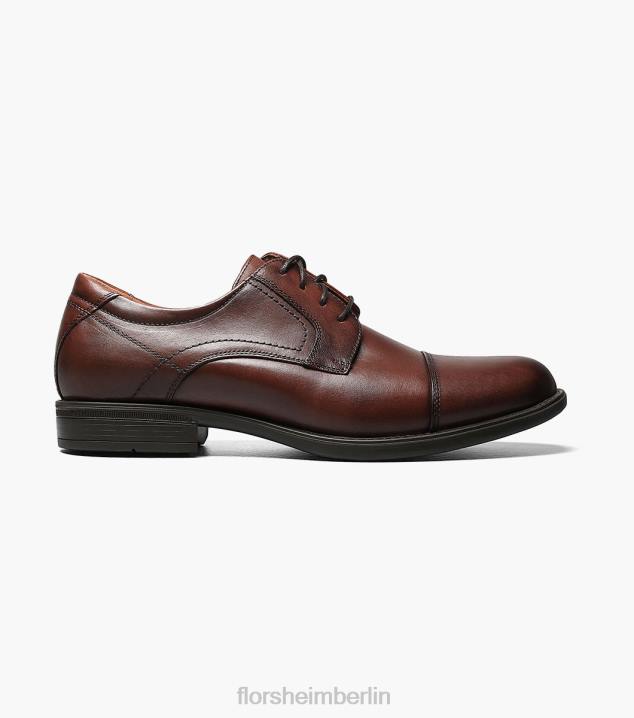 D280286 Cognac Schuhwerk Männer Florsheim Mittelkappen-Zehen-Oxford