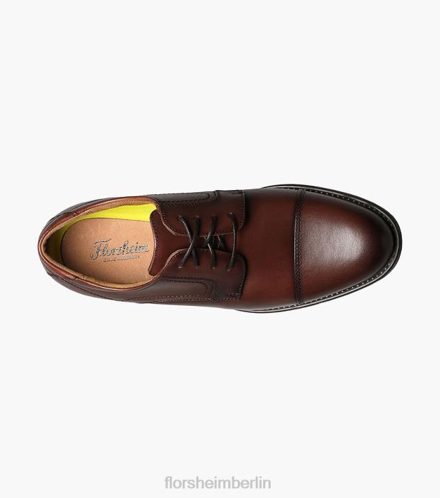 D280286 Cognac Schuhwerk Männer Florsheim Mittelkappen-Zehen-Oxford