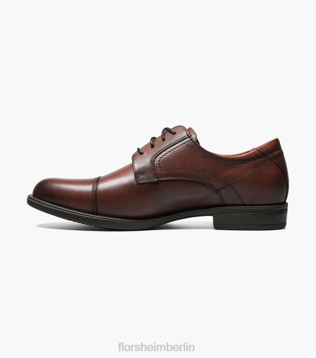 D280286 Cognac Schuhwerk Männer Florsheim Mittelkappen-Zehen-Oxford