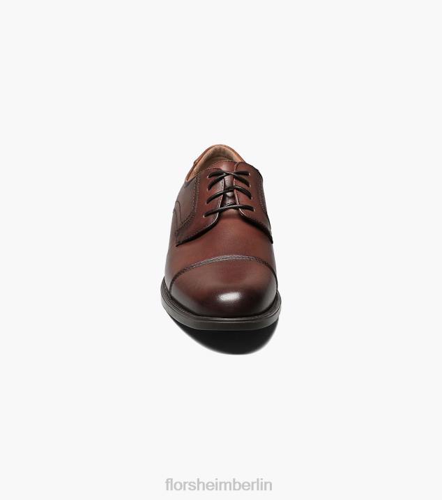D280286 Cognac Schuhwerk Männer Florsheim Mittelkappen-Zehen-Oxford