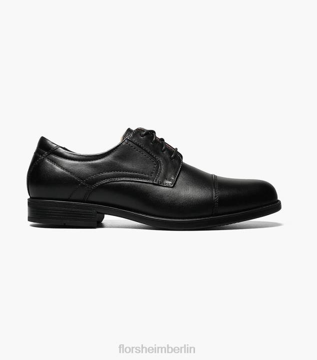D280287 Schwarz Schuhwerk Männer Florsheim Mittelkappen-Zehen-Oxford