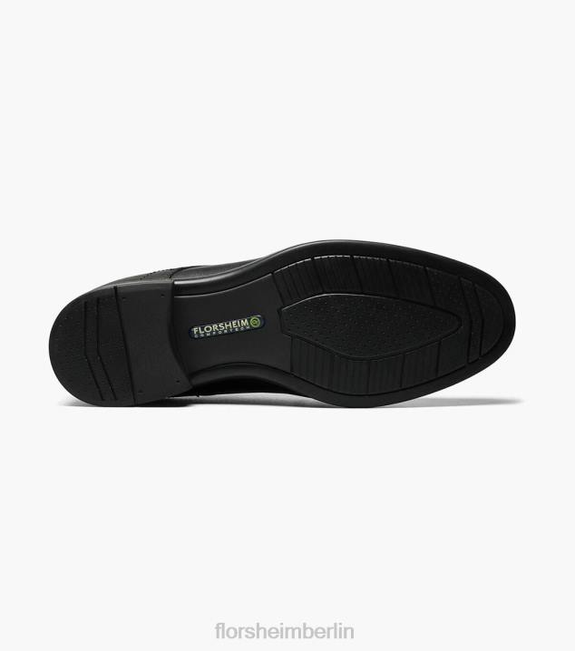 D280287 Schwarz Schuhwerk Männer Florsheim Mittelkappen-Zehen-Oxford