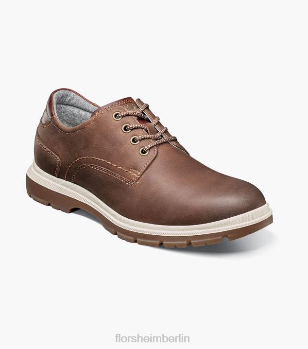 D280303 braunes Ch Schuhwerk Männer Florsheim Lookout Oxford mit schlichter Zehenpartie