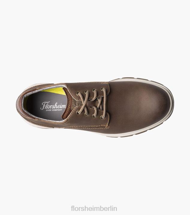 D280303 braunes Ch Schuhwerk Männer Florsheim Lookout Oxford mit schlichter Zehenpartie